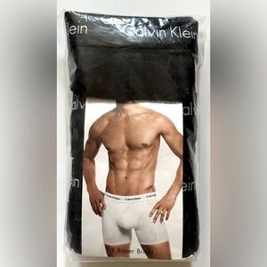 BNIP CALVIN KLEIN MEN’S BOXER BRIEFS 3PK BLACK - SIZE LARGE